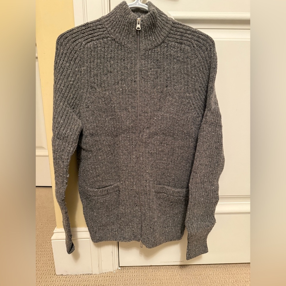 Club Monaco - Men’s Wool Zip Up Sweater - XS
